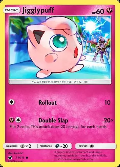 Jigglypuff 71/111 Crimson Invasion Pokemon card