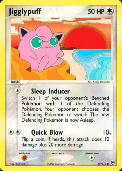 Jigglypuff 65/112 FireRed & LeafGreen Pokemon card