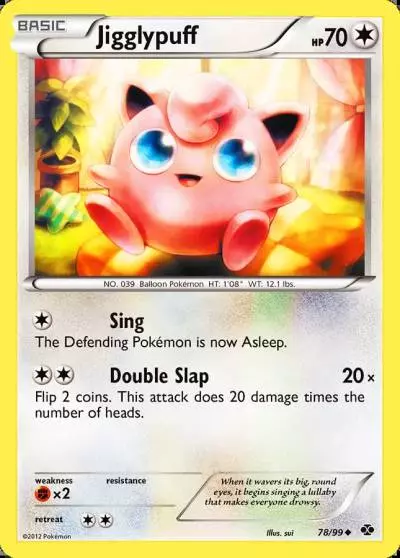 Jigglypuff 78/99 Next Destinies Pokemon card