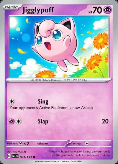 Jigglypuff 83/193 Paldea Evolved Pokemon card