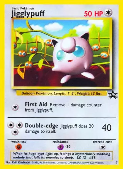 Jigglypuff 7/53 Wizards Black Star Promos Pokemon card