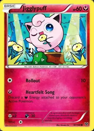 Jigglypuff 87/146 XY Pokemon card