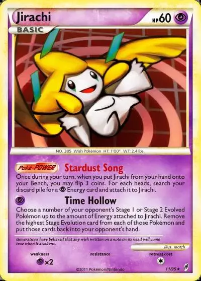 Jirachi 11/95 Call of Legends Pokemon card