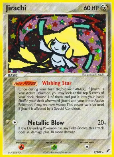 Jirachi 9/107 Deoxys Pokemon card