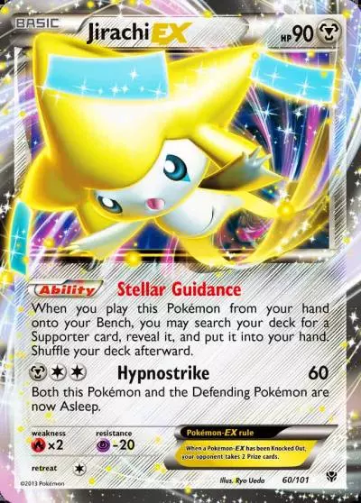Jirachi-EX 60/101 Plasma Blast Pokemon card