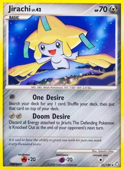 Jirachi 31/146 Legends Awakened Pokemon card