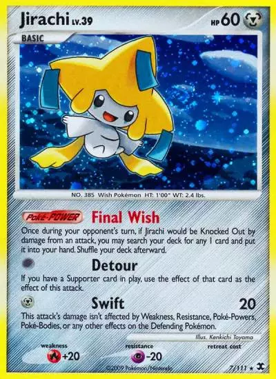 Jirachi 7/111 Rising Rivals Pokemon card