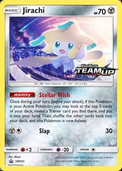Jirachi SM161/248 SM Black Star Promos Pokemon card