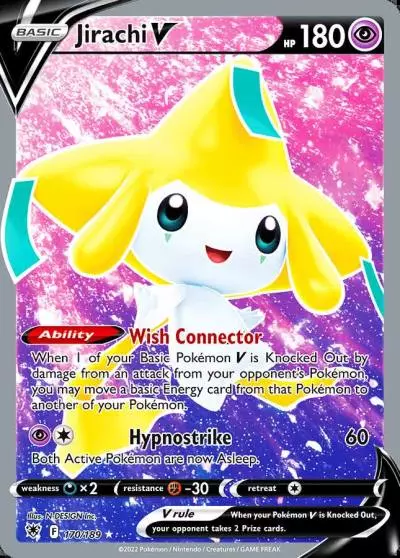 Jirachi V 170/189 Astral Radiance Pokemon card