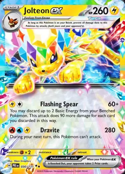 Jolteon ex 30/131 Prismatic Evolutions Pokemon card