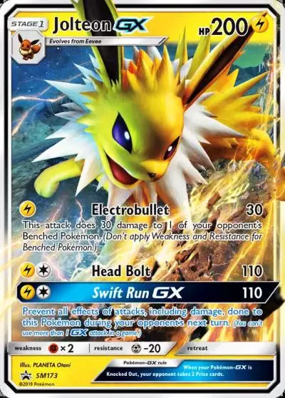 Jolteon-GX SM173/248 SM Black Star Promos Pokemon card