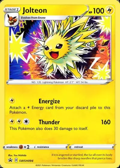 Jolteon SWSH094/307 SWSH Black Star Promos Pokemon card