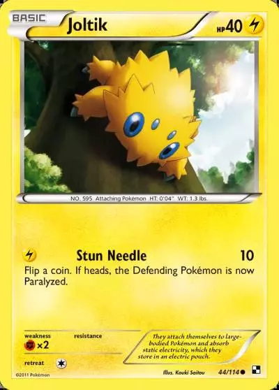 Joltik 44/114 Black & White Pokemon card