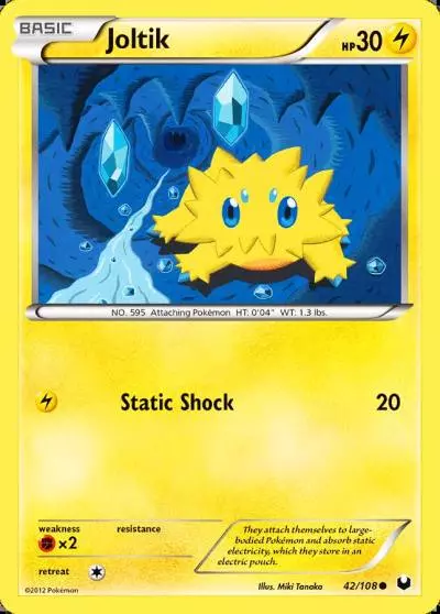 Joltik 42/108 Dark Explorers Pokemon card