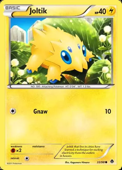 Joltik 33/98 Emerging Powers Pokemon card