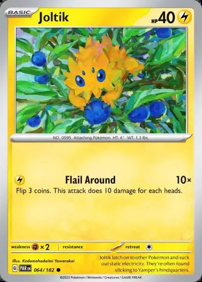 Joltik 64/182 Paradox Rift Pokemon card