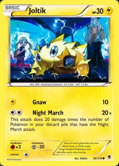 Joltik 26/119 Phantom Forces Pokemon card