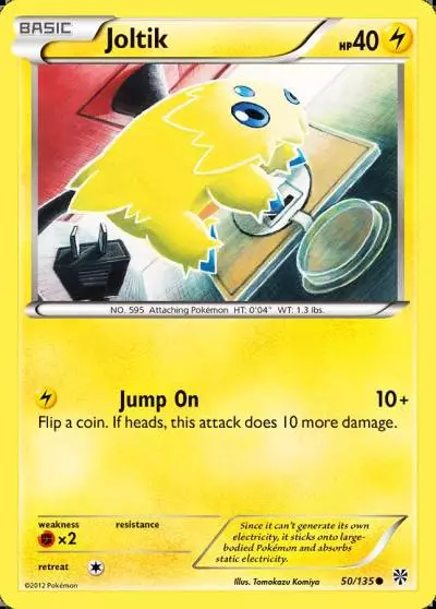 Joltik 50/135 Plasma Storm Pokemon card