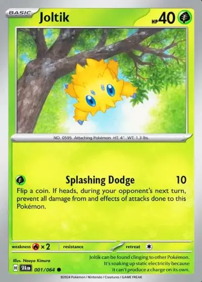 Joltik 1/64 Shrouded Fable Pokemon card