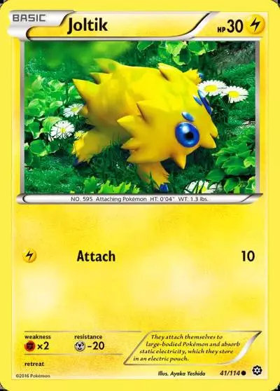 Joltik 41/114 Steam Siege Pokemon card