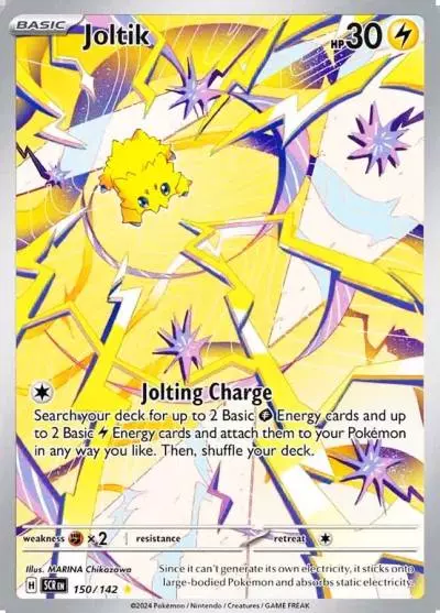 Joltik 150/142 Stellar Crown Pokemon card