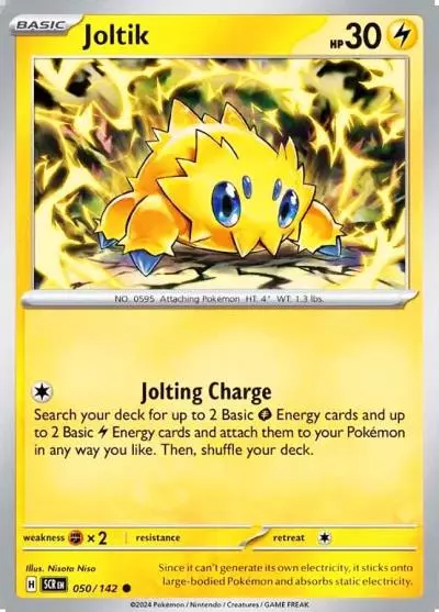 Joltik 50/142 Stellar Crown Pokemon card