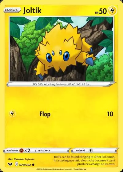 Joltik 70/202 Sword & Shield Pokemon card