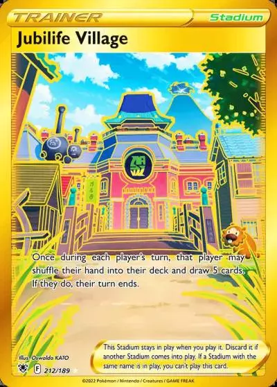 Jubilife Village 212/189 Astral Radiance Pokemon card