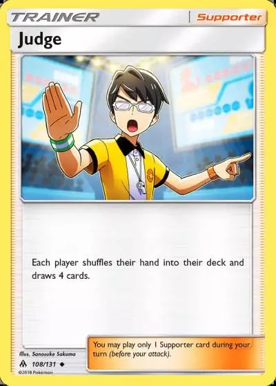 Judge 108/131 Forbidden Light Pokemon card