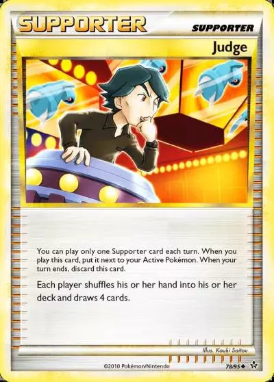 Judge 78/95 HS—Unleashed Pokemon card