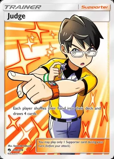 Judge 209/214 Lost Thunder Pokemon card