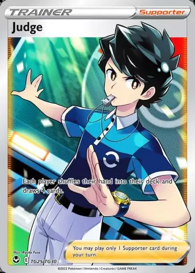 Judge TG25/30 Silver Tempest Trainer Gallery Pokemon card