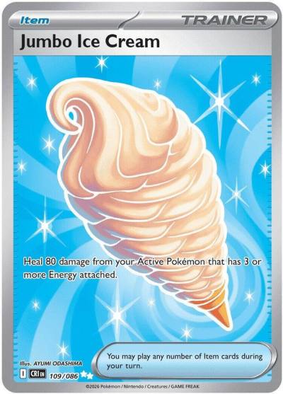 Jumbo Ice Cream 109/86 Chaos Rising Pokemon card