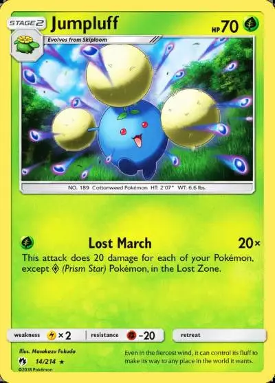 Jumpluff 14/214 Lost Thunder Pokemon card