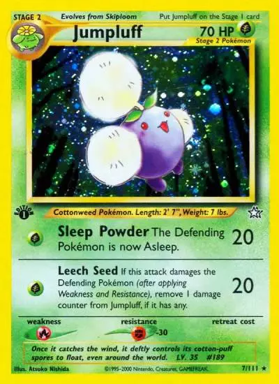 Jumpluff 7/111 Neo Genesis Pokemon card