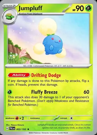 Jumpluff 3/193 Paldea Evolved Pokemon card