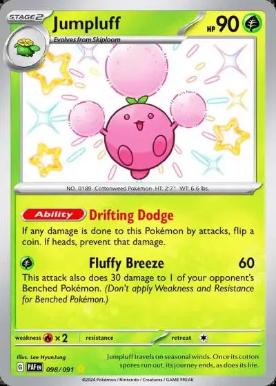 Jumpluff 98/91 Paldean Fates Pokemon card