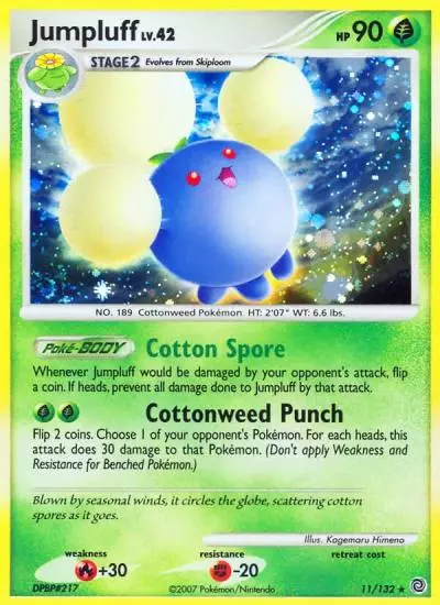 Jumpluff 11/132 Secret Wonders Pokemon card