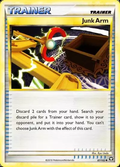 Junk Arm 87/102 HS—Triumphant Pokemon card