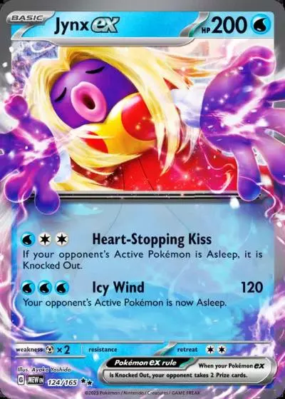 Jynx ex 124/165 151 Pokemon card