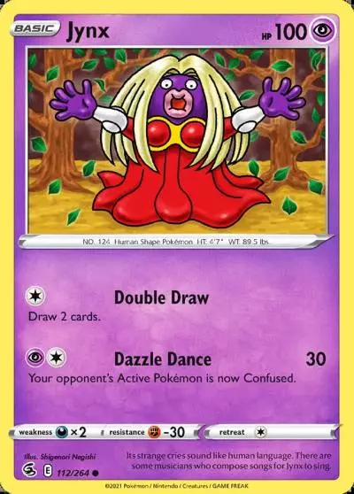 Jynx 112/264 Fusion Strike Pokemon card