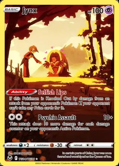 Jynx TG04/30 Silver Tempest Trainer Gallery Pokemon card