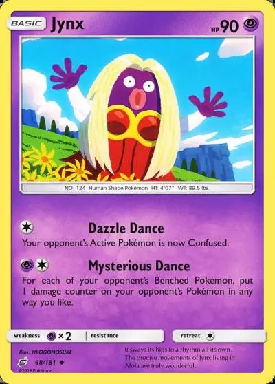 Jynx 68/181 Team Up Pokemon card