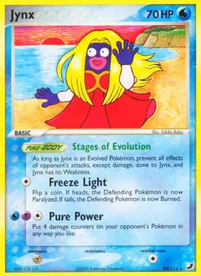 Jynx 28/115 Unseen Forces Pokemon card