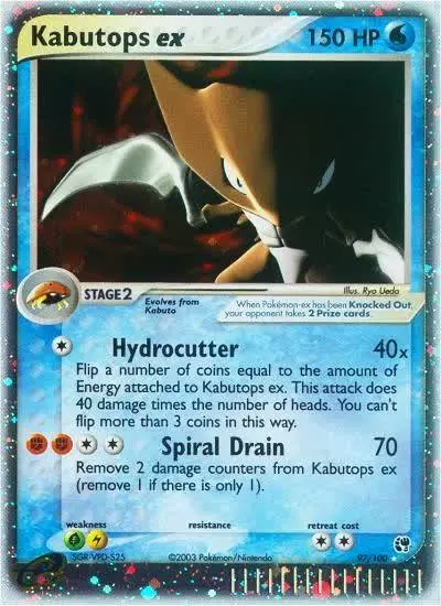 Kabutops ex 97/100 Sandstorm Pokemon card