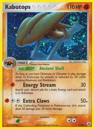 Kabutops 7/92 Legend Maker Pokemon card