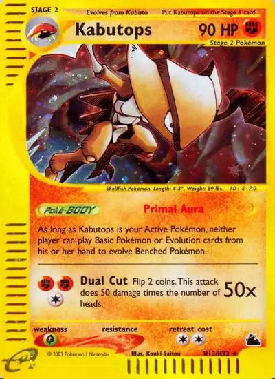 Kabutops H13/144 Skyridge Pokemon card