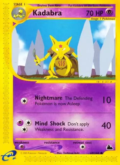 Kadabra 69/144 Skyridge Pokemon card