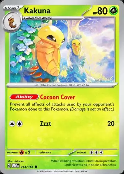 Kakuna 14/165 151 Pokemon card