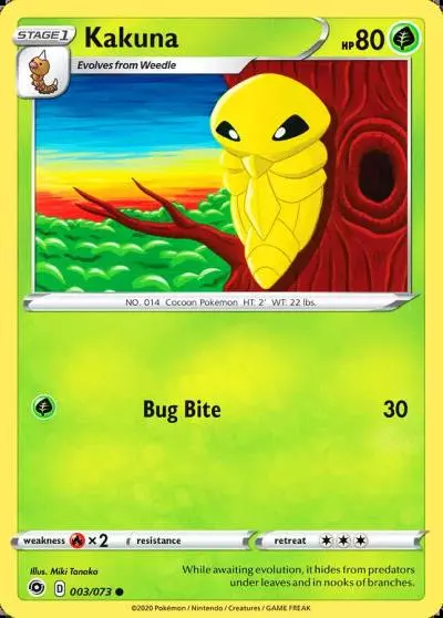 Kakuna 3/73 Champion's Path Pokemon card